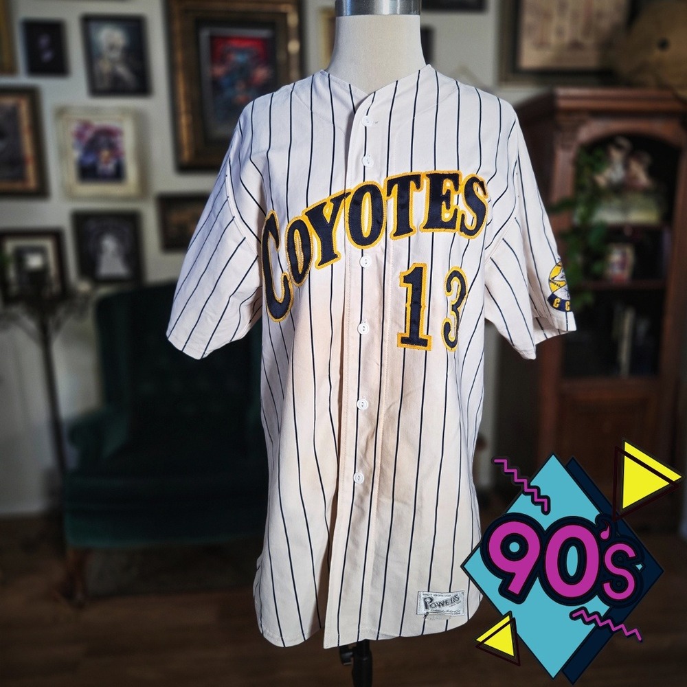 Vintage 90s Powers‎ Coyotes Baseball Jersey 13 Pinstripe Academy Sports Utah
